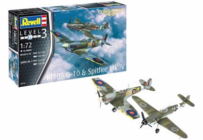 RVG03710 1:72 Set Bf109G-10 & Spit (12/ctn)