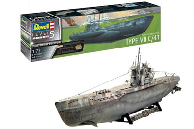 RVG05163 1:72 German Submarine Type VII C/41 (1/c