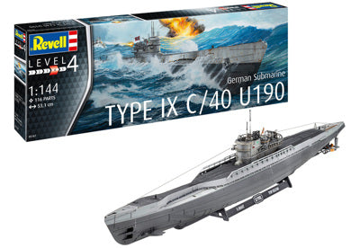 RVG05167 1:144 German Submarine Type IX C/40 (U190) (6/ctn)