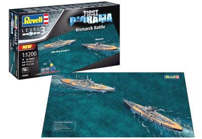 RVG05668 1:1200 First Diorama Set - Bismarck Battle (12/ctn)