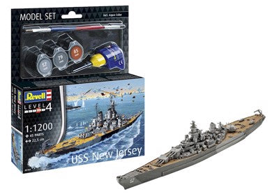 RVG65183 1:1200 Model Set Battleship USS New Jersey (12/ctn)
