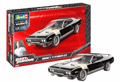 RVG67692 1:24 Model Set F&F Dominic's 1971 Plymouth GTX