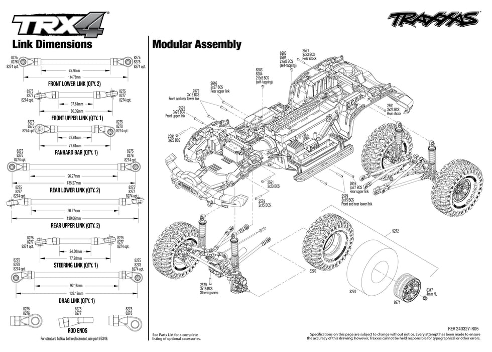 TRA92076-4 Traxxas TRX4 Scale & Trail 2021 Ford Bronco 1/10 Crawler - Red FOR LONG RUN TIME & QUICK CHARGER ORDER TRA2992