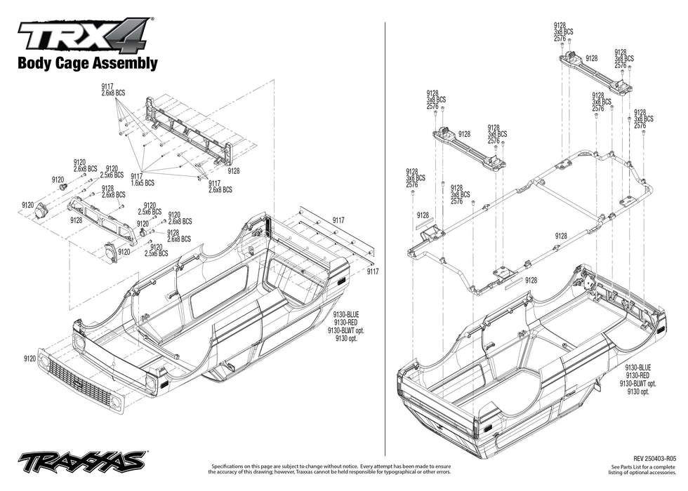 TRA92086-4RED Traxxas TRX-4 1972 K5 Blazer High Trail - RedYOU will need this part # TRA2992 to run this truck