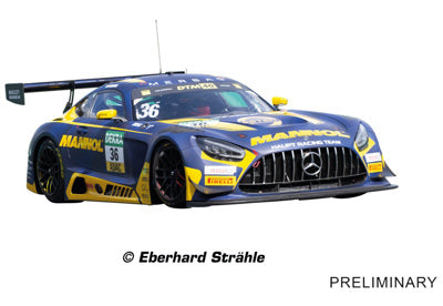 CARRERA 32060 Mercedes-AMG GT3 Evo "Mercedes-AMG Team HRT, No.36" DTM 2024
