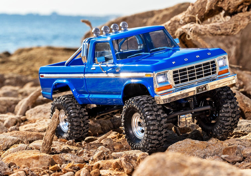 TRA97044-1BLUE Traxxas 1/18 TRX-4M High Trail 79 F150 Truck - Blue (Sold Separately extra battery please ORDER #TRA2821)