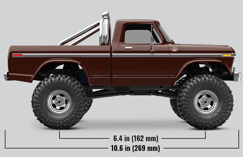 TRA97044-1BROWN Traxxas 1/18 TRX-4M High Trail 79 F150 Truck - **Brown** (Sold Separately extra battery please ORDER #TRA2821)