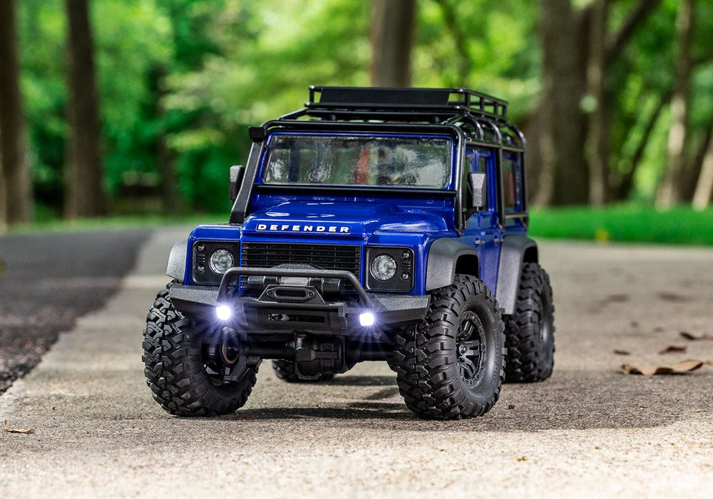 TRA97054-1 Traxxas TRX-4M Land Rover Defender 1/18 RTR Trail Truck, Blue(Sold Separately extra battery please ORDER #TRA2821)