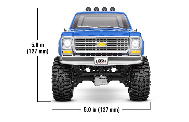 TRA97064-1BLUE Traxxas 1/18 TRX-4M Chevrolet K10 High Trail Truck - Blue(Sold Separately extra battery please ORDER #TRA2821)