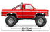 TRA97064-1RED Traxxas 1/18 TRX-4M Chevrolet K10 High Trail Truck - Red (Sold Separately extra battery please ORDER #TRA2821)