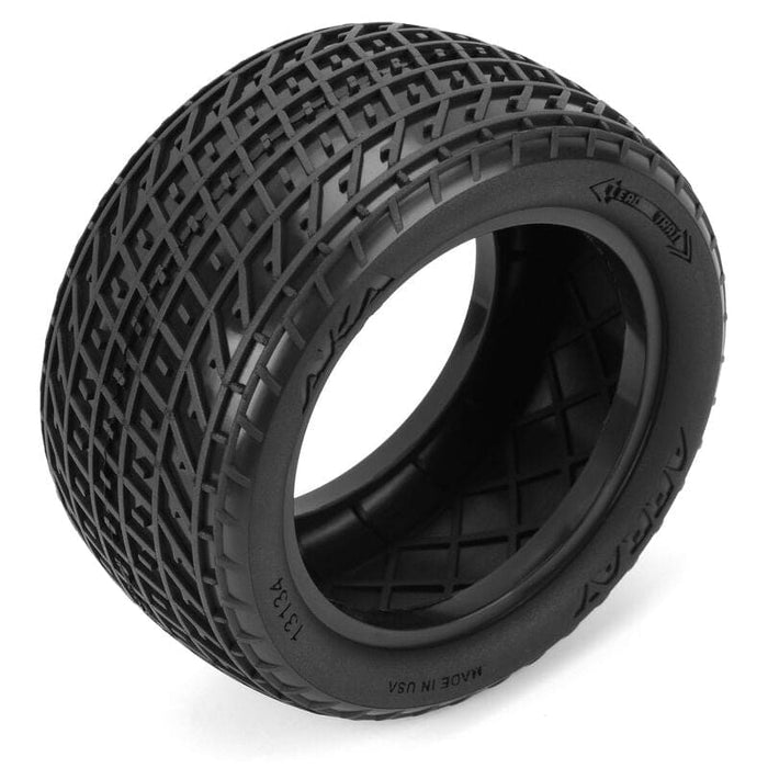 AKA13134QR 1/10 Array Super Soft Long Wear Rear 2.2" Dirt Oval Tires (2)