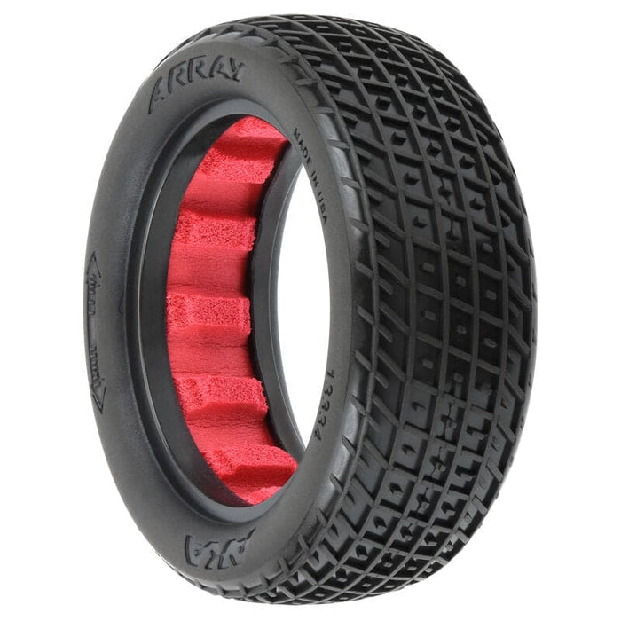 AKA13334KR 1/10 Array Medium Soft 2WD/4WD Front 2.2" Dirt Oval Tires (2)