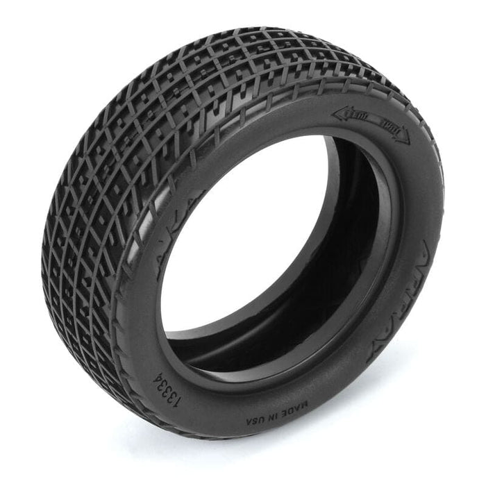 AKA13334QR 1/10 Array Super Soft Long Wear 2WD/4WD Front 2.2" Dirt Oval Tires (2)