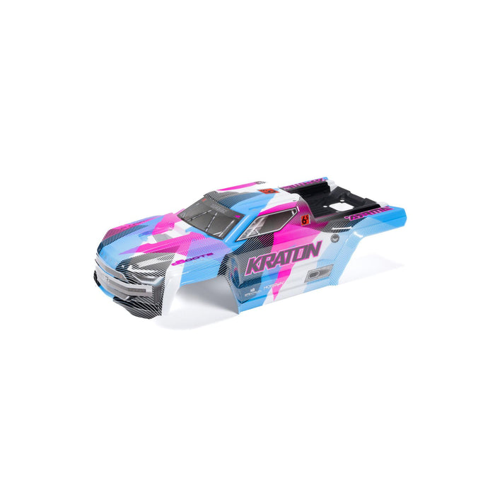 ARA-1518 1/8 Painted Body with Decals, Blue/Pink: KRATON 6S BLX V6