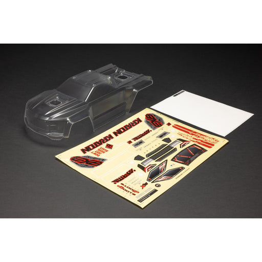 ARA-1519 1/8 Clear Body with Decals: KRATON 6S BLX V6 Body