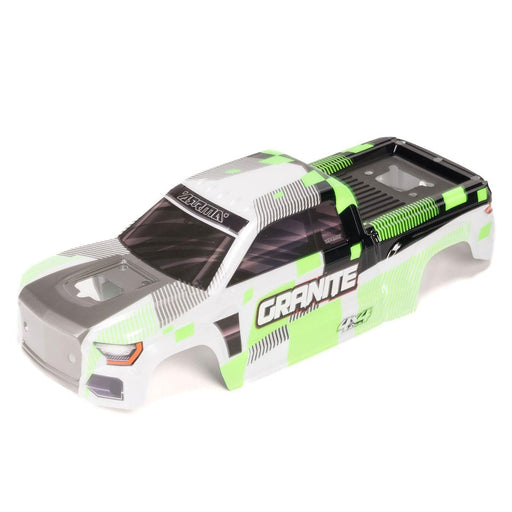 ARA-2245 1/10 Clipless Painted Decaled Body, Green: GRANITE 4X4