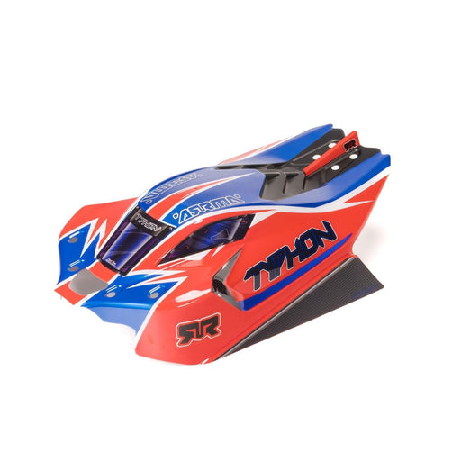 ARA-2251 1/8 Clipless Painted Decaled Body, Red: TYPHON 4X4
