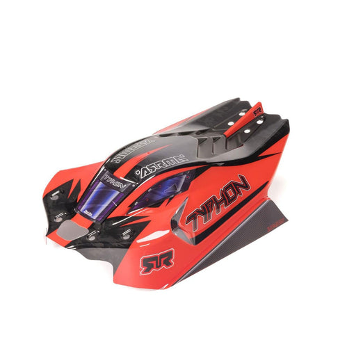 ARA-2309 1/8 Clipless Painted Decaled Body, Black: TYPHON 4X4