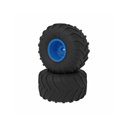 ARA-2530 dBoots Chevron MT Tire Set, Glued, Blue