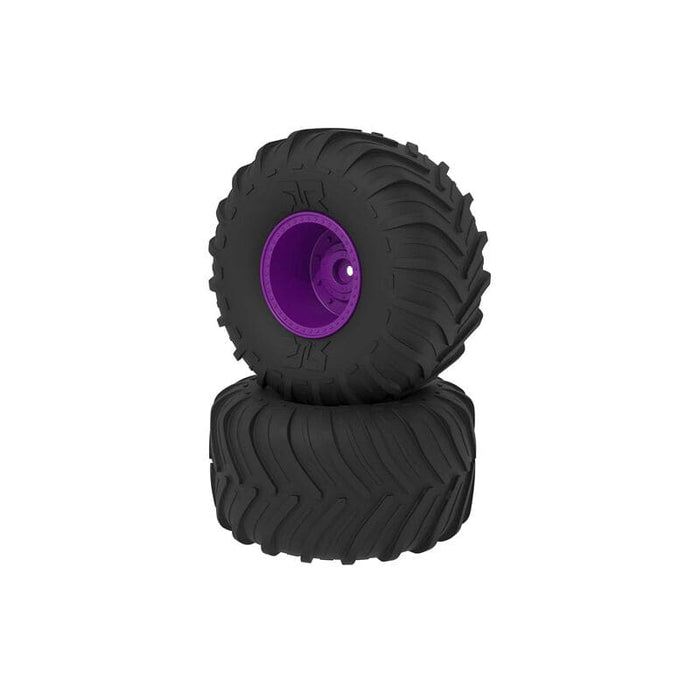 ARA-2535 dBoots Chevron MT Tire Set, Glued, Purple