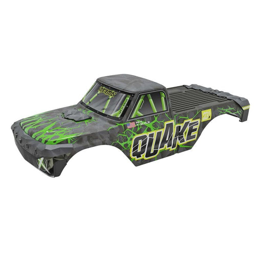 ARA-2880 QUAKE Painted Decaled Trimmed Body Set, Green