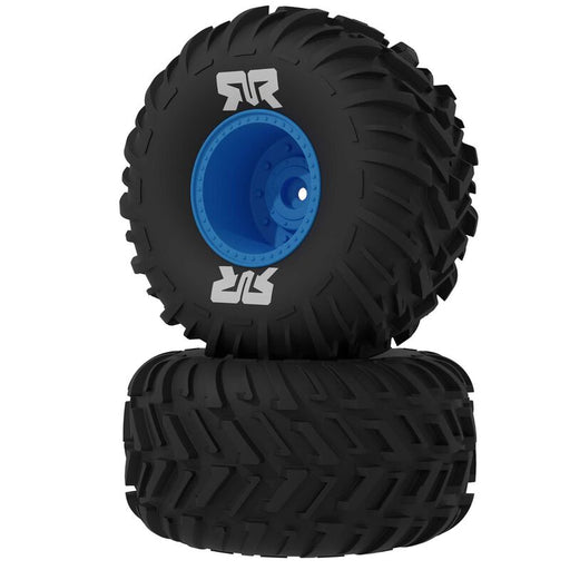 ARA-3220 Arrma dBoots Cut Chevron MT Tire Set Glued - Blue