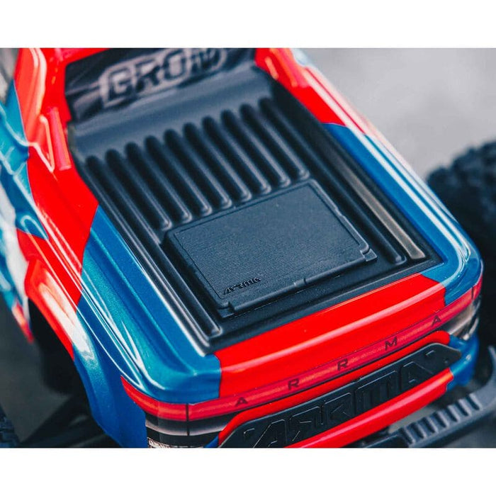 ARA2102T1 1/18 GRANITE GROM MEGA 380 Brushed 4X4 Monster Truck RTR with Battery & Charger, Blue (FOR EXTRA BATTERY PLEASE ORDER SPMX142S30H2)