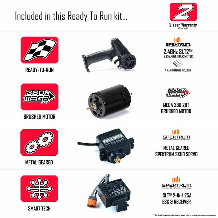 ARA2102T3 1/18 GRANITE GROM MEGA 380 Brushed 4X4 Monster Truck RTR with Battery & Charger, Green (FOR A EXTRA BATTERY PLEASE ORDER SPMX142S30H2)