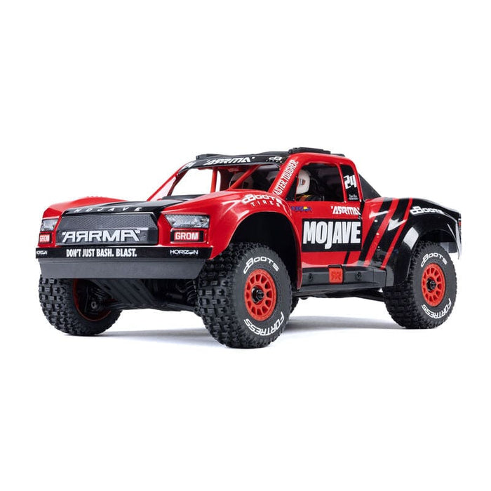 ARA2104T1 MOJAVE GROM MEGA 380 Brushed 4X4 Small Scale Desert Truck RTR with Battery & Charger, Red/Black(FOR A EXTRA BATTERY PLEASE ORDER SPMX142S30H2)