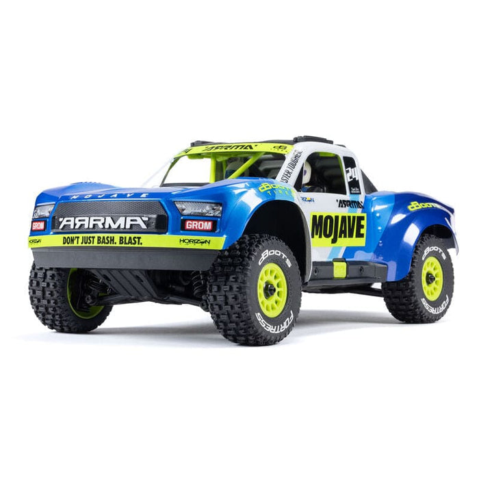 ARA2104T2 MOJAVE GROM MEGA 380 Brushed 4X4 Small Scale Desert Truck RTR with Battery & Charger, Blue/White (FOR A EXTRA BATTERY PLEASE ORDER SPMX142S30H2)