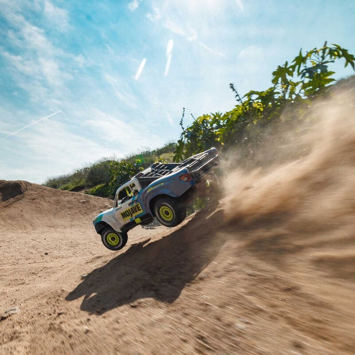 ARA2104T2 MOJAVE GROM MEGA 380 Brushed 4X4 Small Scale Desert Truck RTR with Battery & Charger, Blue/White (FOR A EXTRA BATTERY PLEASE ORDER SPMX142S30H2)