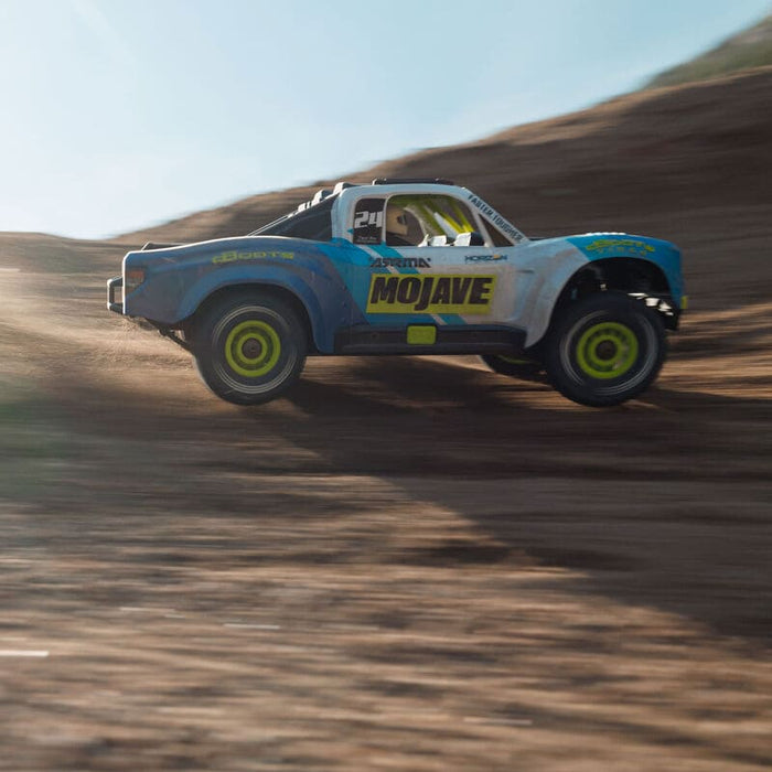 ARA2104T2 MOJAVE GROM MEGA 380 Brushed 4X4 Small Scale Desert Truck RTR with Battery & Charger, Blue/White (FOR A EXTRA BATTERY PLEASE ORDER SPMX142S30H2)