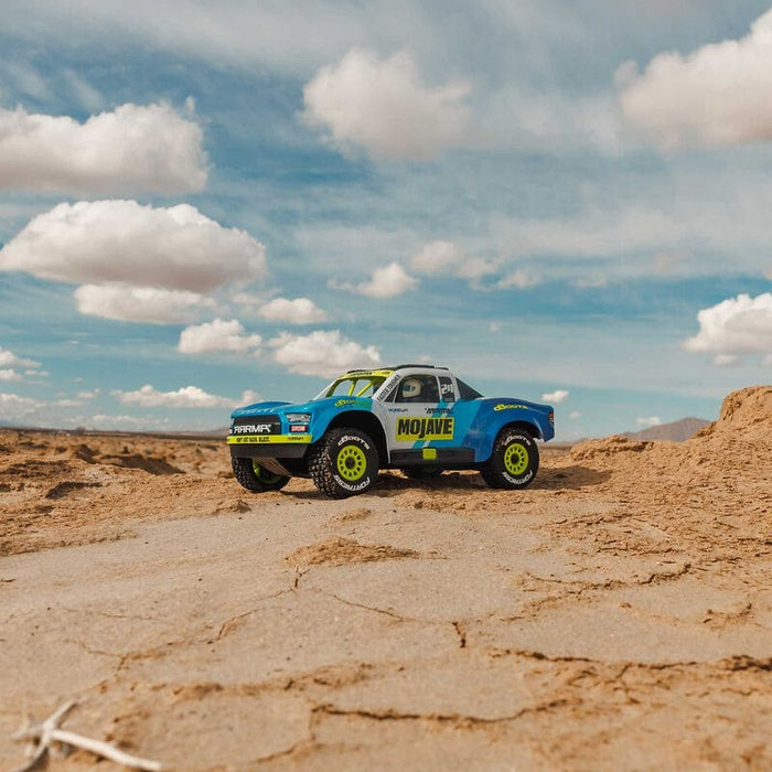 ARA2104T2 MOJAVE GROM MEGA 380 Brushed 4X4 Small Scale Desert Truck RTR with Battery & Charger, Blue/White (FOR A EXTRA BATTERY PLEASE ORDER SPMX142S30H2)