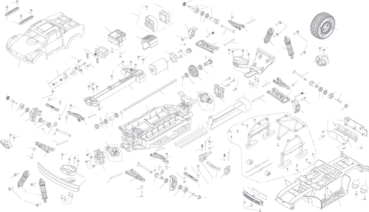 ARA2104T1 MOJAVE GROM MEGA 380 Brushed 4X4 Small Scale Desert Truck RTR with Battery & Charger, Red/Black(FOR A EXTRA BATTERY PLEASE ORDER SPMX142S30H2)
