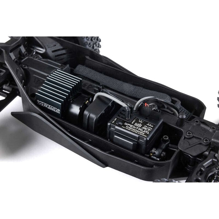 ARA2106T1 TYPHON GROM MEGA 380 Brushed 4X4 Small Scale Buggy RTR with Battery & Charger, Blue/Silver  (FOR EXTRA BATTERY ORDER SPMX142S30H2) (FOR A EXTRA BATTERY PLEASE ORDER SPMX142S30H2)