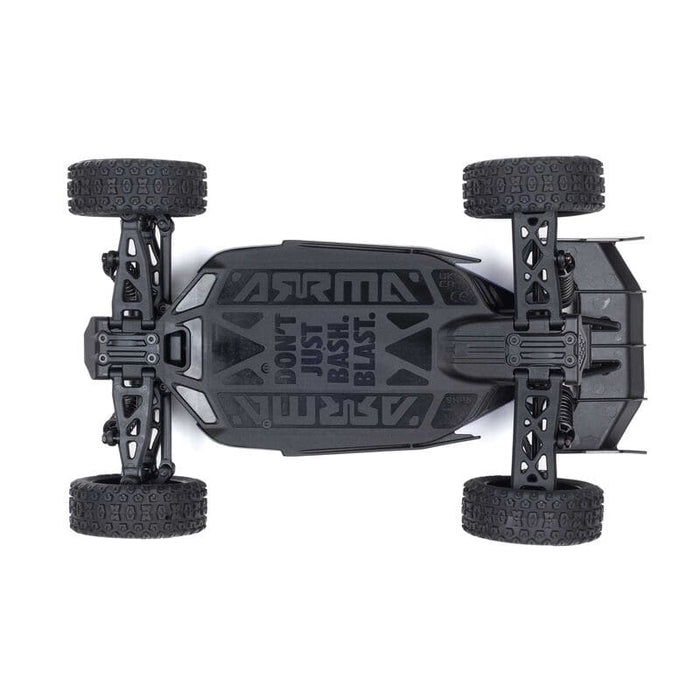 ARA2106T1 TYPHON GROM MEGA 380 Brushed 4X4 Small Scale Buggy RTR with Battery & Charger, Blue/Silver  (FOR EXTRA BATTERY ORDER SPMX142S30H2) (FOR A EXTRA BATTERY PLEASE ORDER SPMX142S30H2)