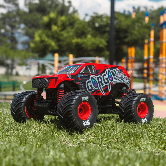 ARA2130T2 Arrma 1/16 GORGON GROM 4X4 RTR Brushed Monster Truck (Battery & Charger Included) Red