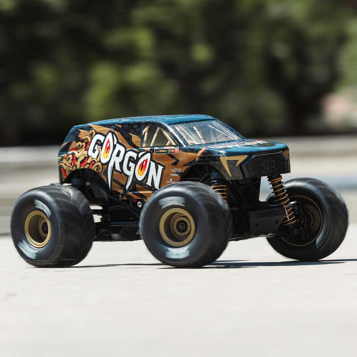 ARA2130T3 Arrma 1/16 GORGON GROM 4X4 RTR Brushed Monster Truck (Battery & Charger Included) Bronze (FOR A EXTRA BATTERY PLEASE ORDER SPMX142S30H2)