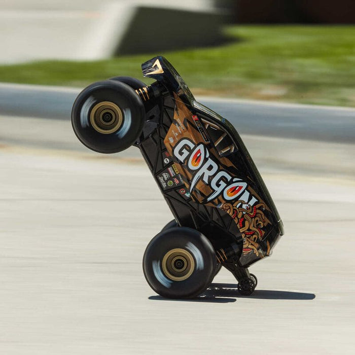 ARA2130T3 Arrma 1/16 GORGON GROM 4X4 RTR Brushed Monster Truck (Battery & Charger Included) Bronze (FOR A EXTRA BATTERY PLEASE ORDER SPMX142S30H2)