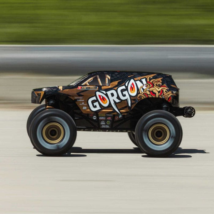 ARA2130T3 Arrma 1/16 GORGON GROM 4X4 RTR Brushed Monster Truck (Battery & Charger Included) Bronze (FOR A EXTRA BATTERY PLEASE ORDER SPMX142S30H2)