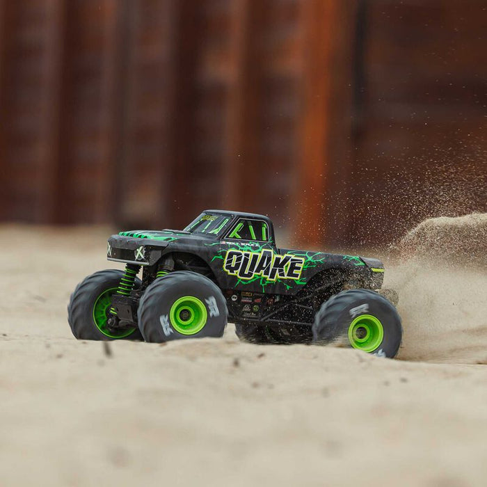 ARA2137T2 1/16 QUAKE GROM 4X4 RTR Brushed Monster Truck (Battery & Charger Included), Green