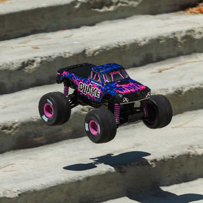 ARA2137T3 1/16 QUAKE GROM 4X4 RTR Brushed Monster Truck (Battery & Charger Included), Purple