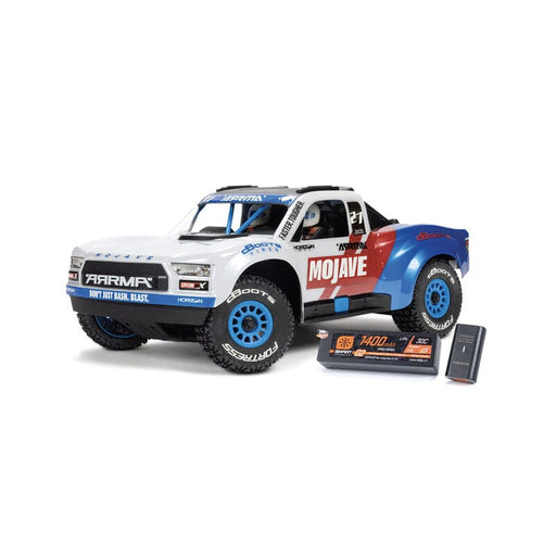 ARA2304ST2 MOJAVE GROM 223S BLX Brushless 4X4 Small Scale Desert Truck RTR with Battery & Charger, White ** (FOR A EXTRA BATTERY PLEASE ORDER SPMX142S30H2)