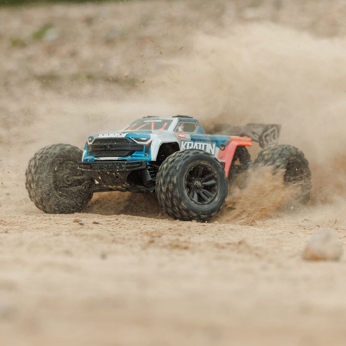 ARA2508ST1 Arrma 1/16 Mini KRATON 223S Brushless DSC 4x4 RTR - Red/Blue