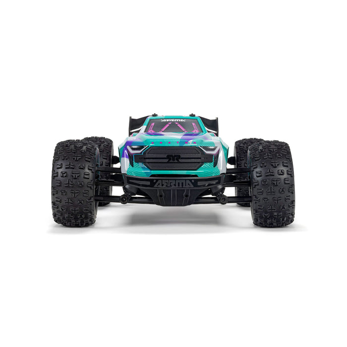 ARA2508ST2 Arrma 1/16 Mini KRATON 223S Brushless DSC 4x4 RTR - Teal/Pink