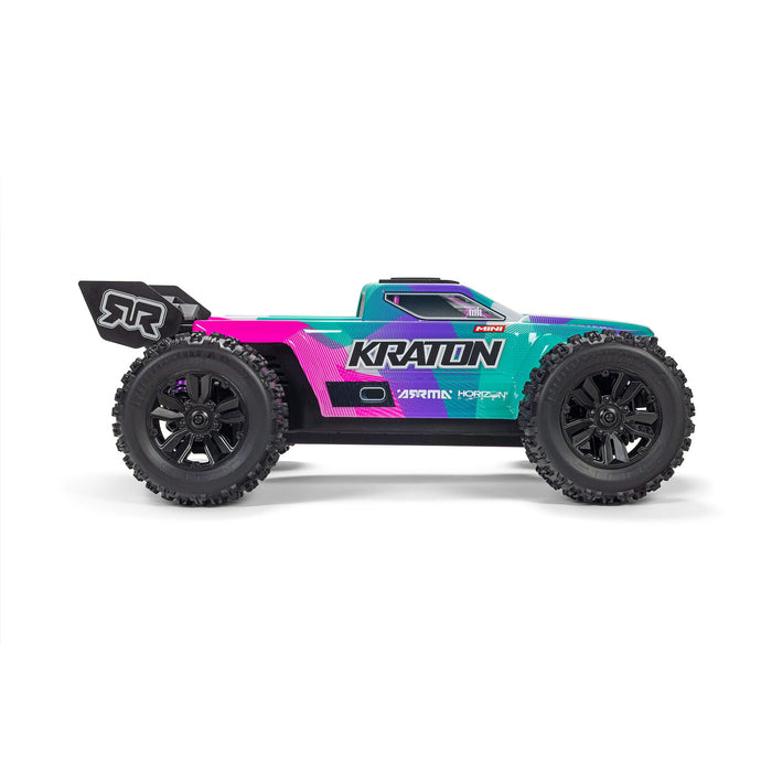ARA2508ST2 Arrma 1/16 Mini KRATON 223S Brushless DSC 4x4 RTR - Teal/Pink