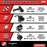 ARA2508T1 Arrma 1/16 Mini KRATON 223S Brushless DSC 4x4 RTR - Black/Red *YOU will need this to run this truck #SPMXCA320, SPMX-1027, SPMX203S30H2 and SPMXC2050
