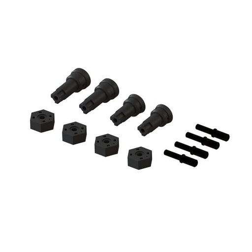 ARA311229 Wheel Axle and Hub Set B: GROM