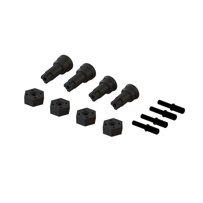 ARA311229 Wheel Axle and Hub Set B: GROM