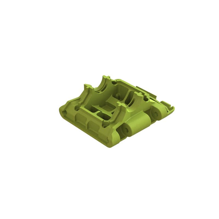 ARA320774 Rear Lower Skid/Gearbox Mount, Fluorescent Yellow